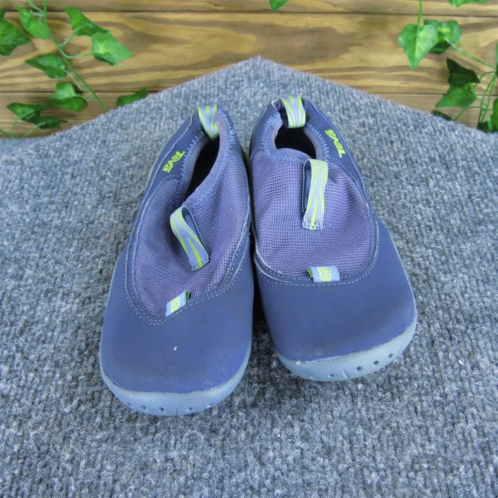 Teva Flat Aqua Sock‎ Girl Y 1 Medium Athletic Purple Synthetic Slip On